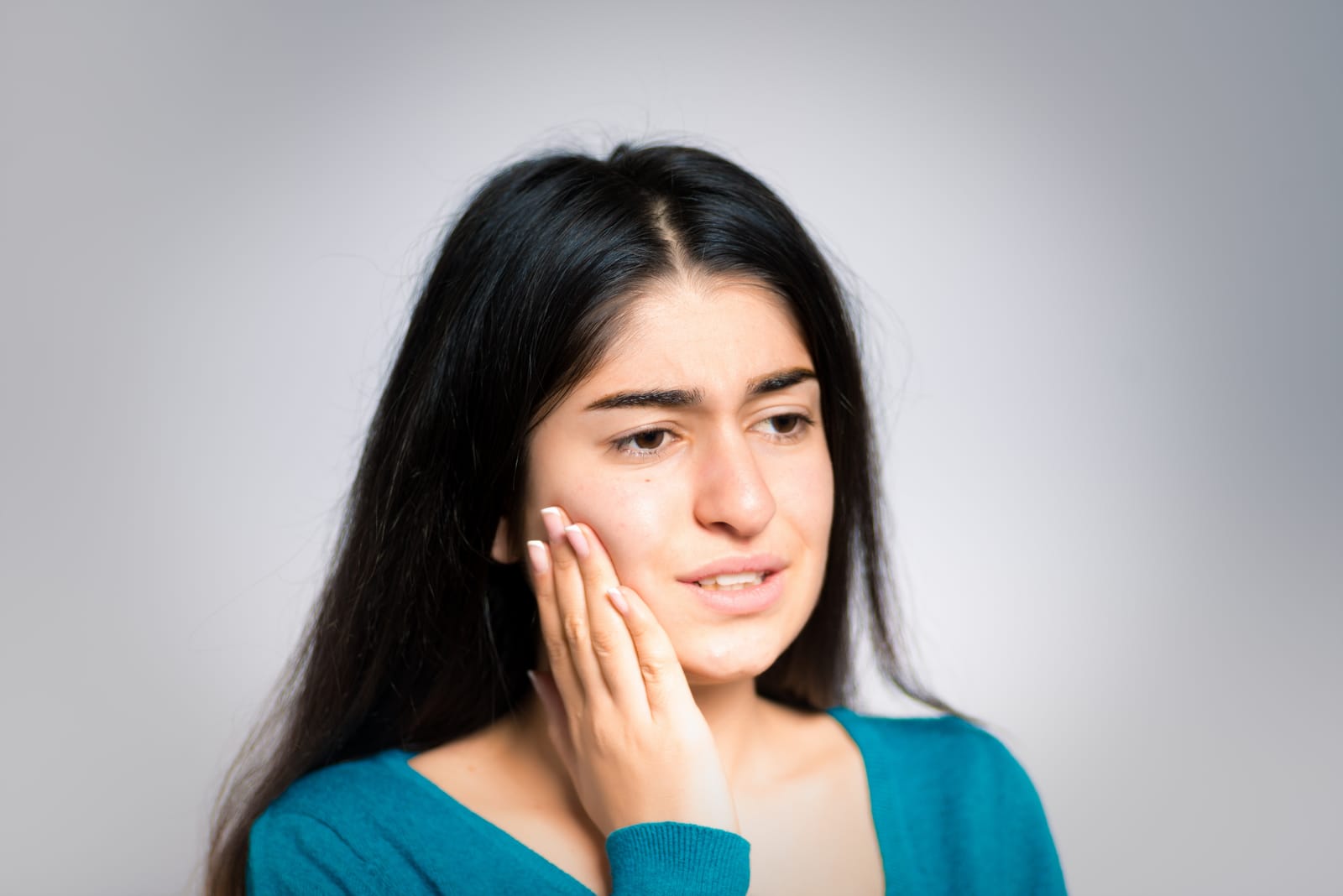 Woman Jaw Tooth Pain